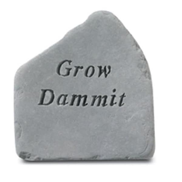 Kay Berry Kay Berry 81220 8" x 8.5" Grow Dammit Garden Stone 81220 - main